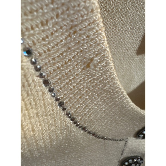 St. John Vintage Cream Cardigan Sweater - Picture 10 of 10